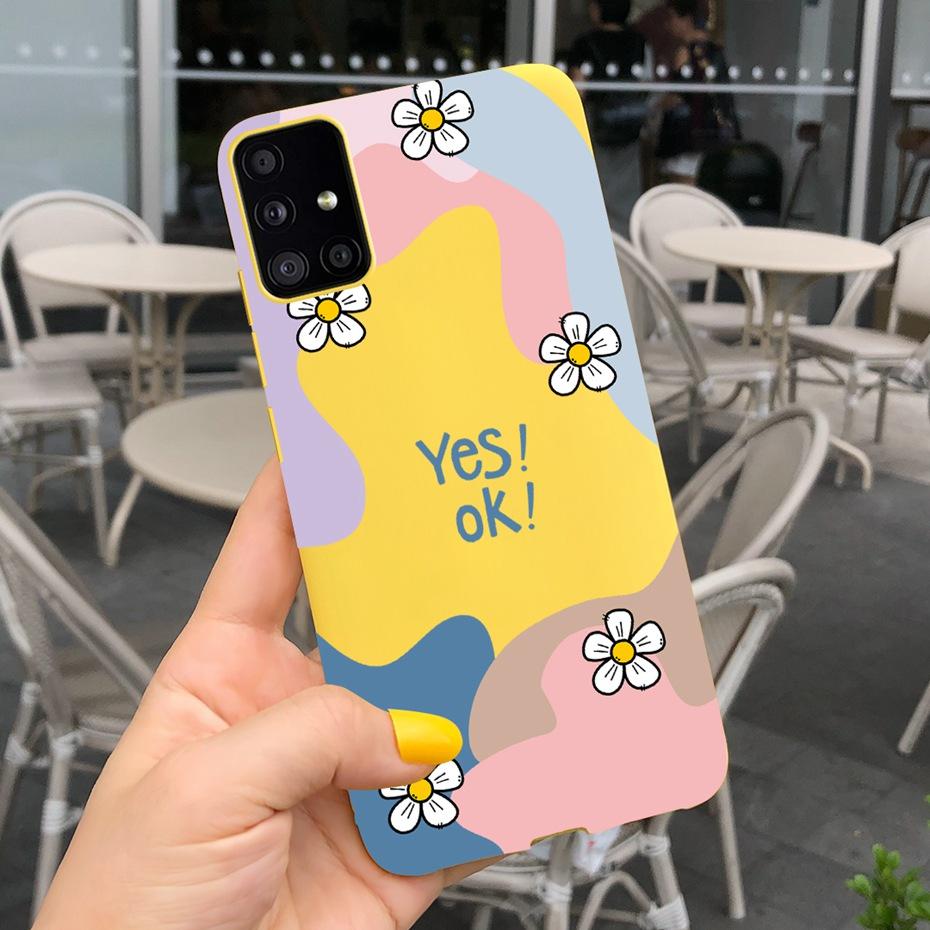 For Samsung Galaxy A51 5G SM-A516B Lovely Printing Jelly Phone Case Soft Silicone TPU Back Cover For Samsung A51 5G UW SM-A516V