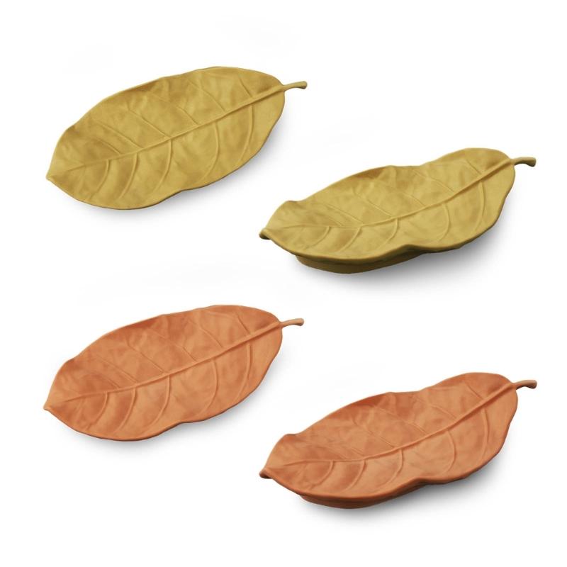 Schmuckschalenformen Schmucktablettformen Blattform Harzgussformen Silikonformen für DIY Handgefertigte Tabletts