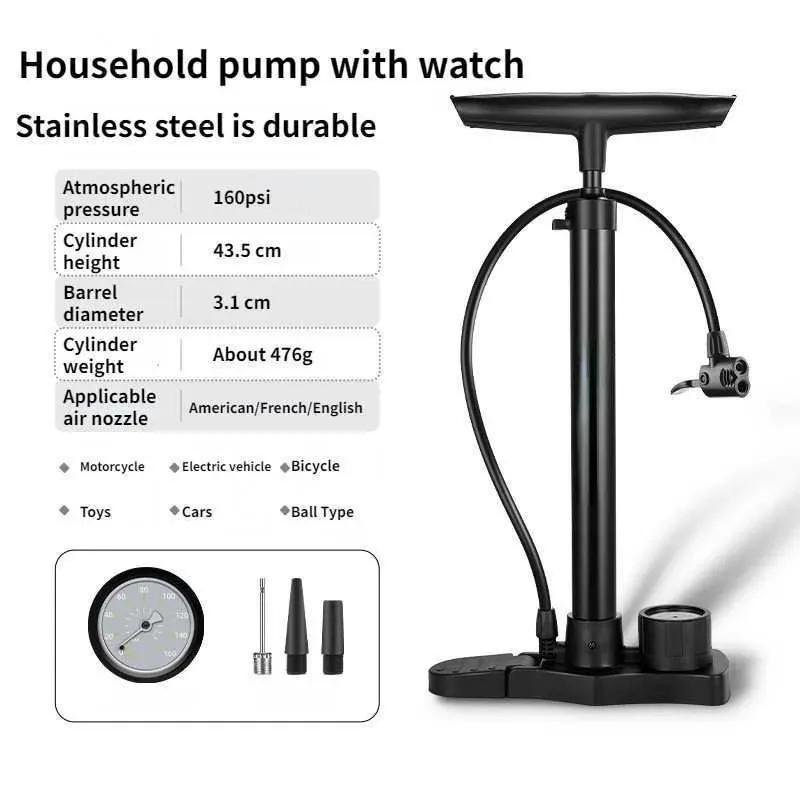 High Pressure Pump Mountain Bike Household Portable Car Basketball Battery Cars Motorcycle Bicycle Accessories Outdoor Sports