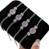 Haute Couture! Natural Purple Chalcedony Bracelet Women'S Handmade Inlaid Ice Transparent Violet Egg Surface Bracelet Temperament