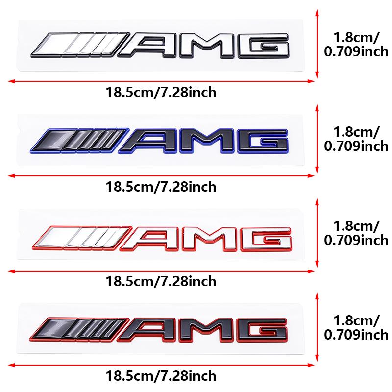 3D ABS AMG Letters Rear Trunk Emblem Badge Sticker For Mercedes Benz W205 W206 W213 W214 2017-2025 Auto Car Styling Accessories