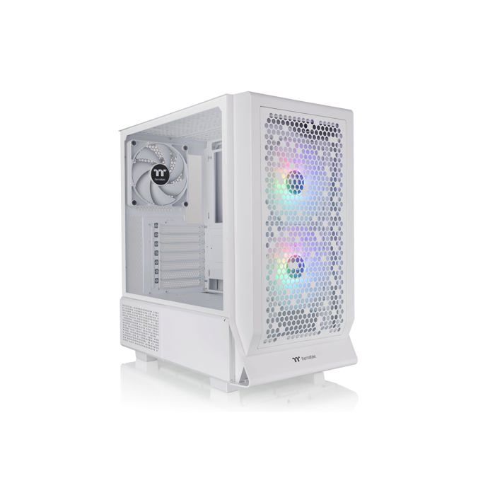 Boîtier ATX - Thermaltake - Ceres 330 TG ARGB - Blanc - 3 Ventilateurs ARGB - Panneau En Verre Trempé