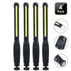 1-10pcs COB LED Flashlight Magnetic Work Light USB Rechargeable Torch Portable Lantern Inspection Light Camping Car Repair Lamp