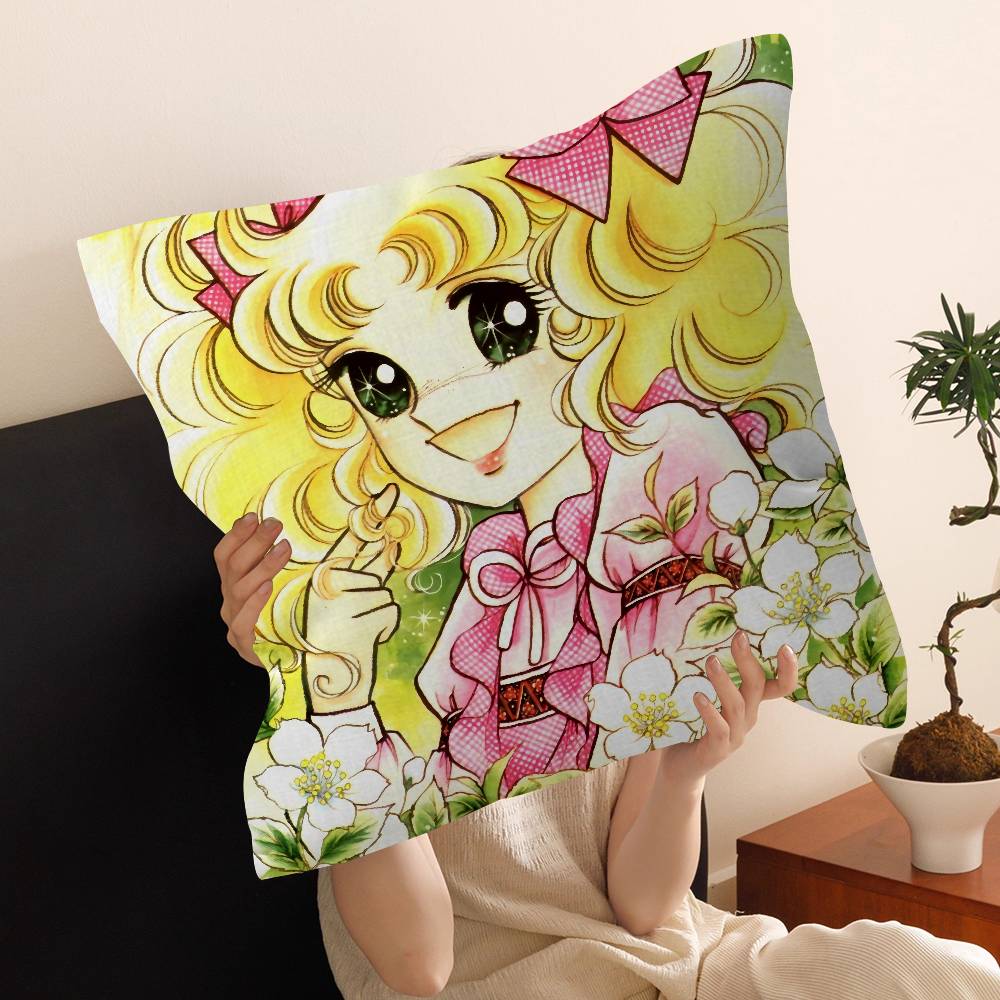 Cartoon Anime womens Candy Sweet pillow cover sofa cushion cover home room decoration children gift