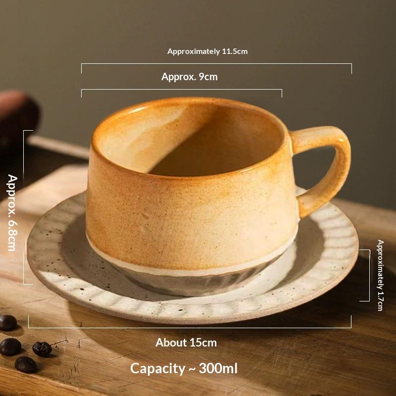 

Coffee Cup High-end Retro-style Creative Ceramic Home-use Coffee Shop Gift Box Set of High-end and Exquisite Mugs 201-300ml