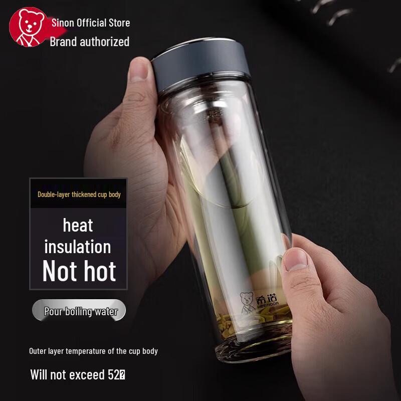 Cille Double-Wall Borosilicate Glass Tea Cup