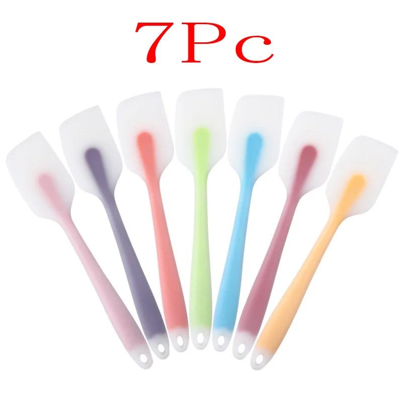 2 Size Flexible Silicone Scraper Heat Resistant Non-stick Translucent Cream Mixing Spatula Kitchen Must-have Gadget