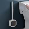 No Blind Spots Toilet Brush, Household Bathroom Wall Mounted Set, Toilet Washing Brush, Magic Tool for Cleaning Silicone Toilet Brush