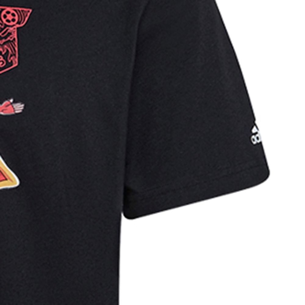 Adidas Cartoon Character Print Crew Neck T-Shirt Men Tops Black HA0909