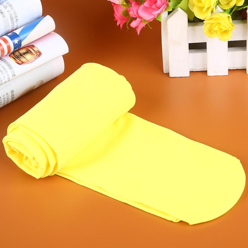 

18 цветов Женские теплые сексуальные колготки конфетных цветов 120D бархатные бесшовные колготки большие эластичные длинные чулки жёлтый