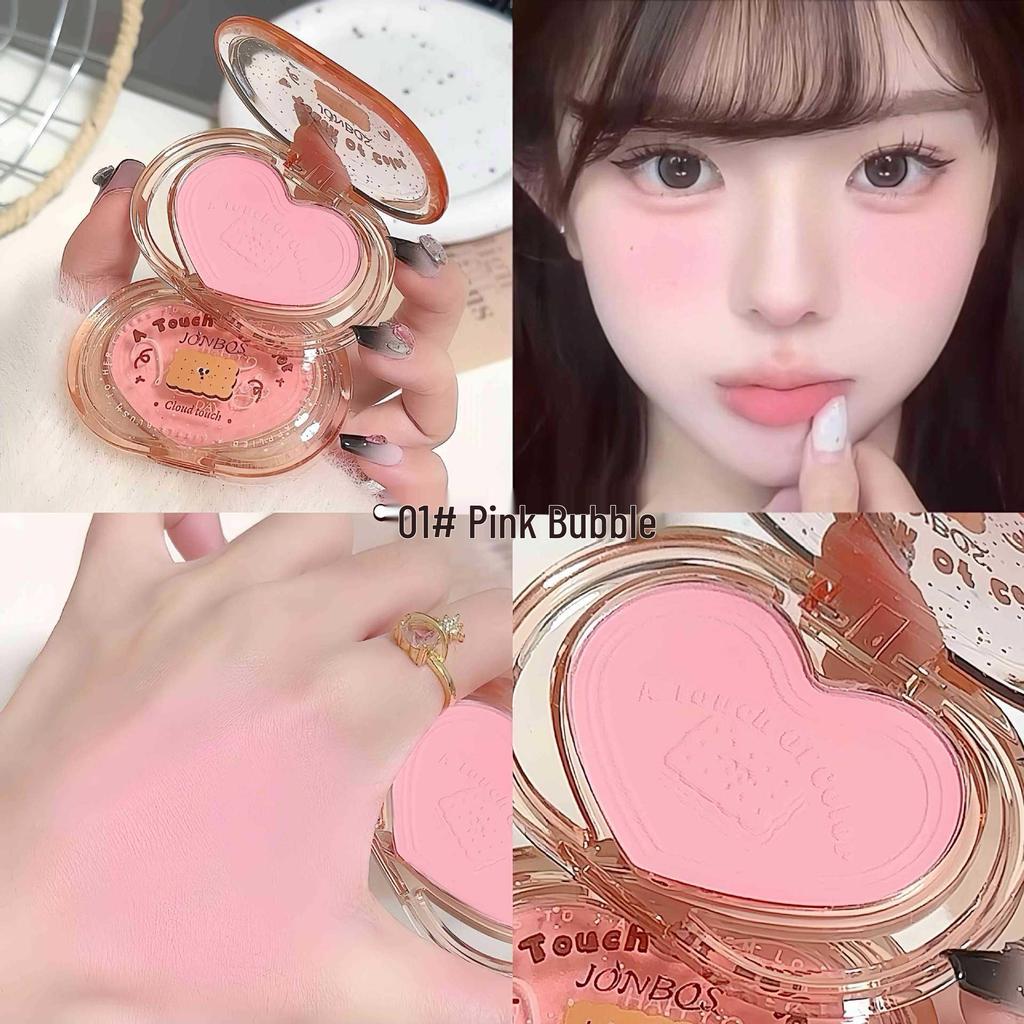 JONBOS Cookie Nao Nao Blush Coreano a Bassa Saturazione - Stile Puro Desiderio per un Look Naturale