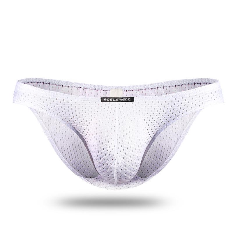 Ice Silk Mesh Breathable Transparent Briefs - Trendy, Sexy Underwear for Young Men
