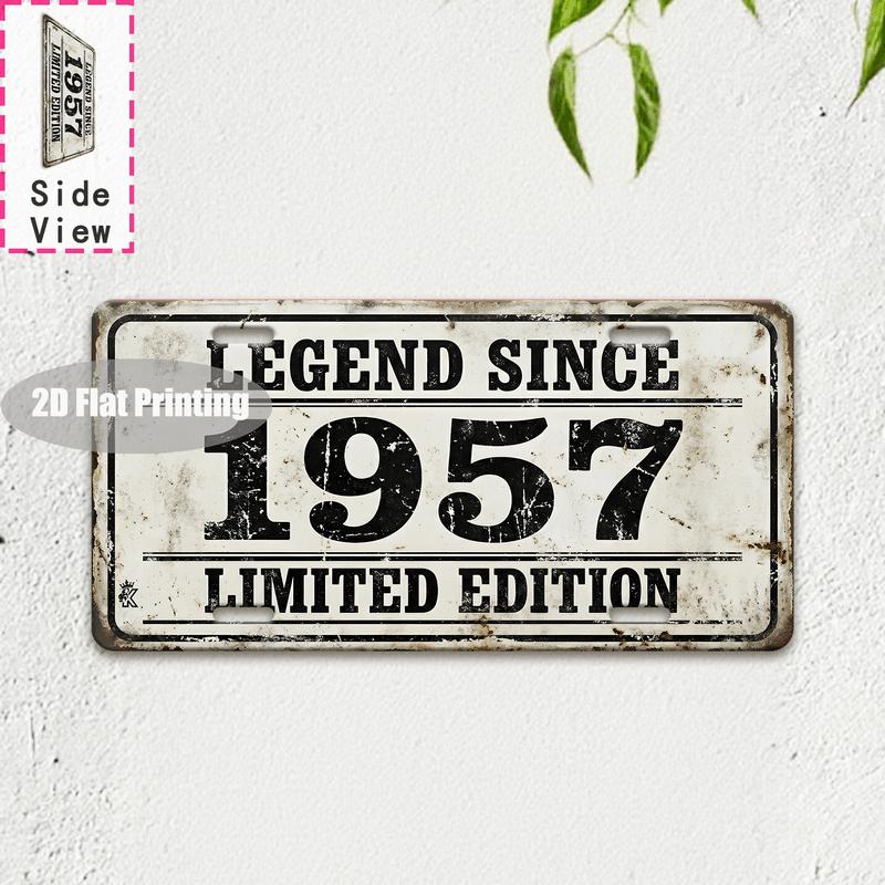 Tin Sign Vintage Durable Metal Plaque Wall Decor Home Office Bar Man Cave Craft Room Tokyo City Birth Year License Plate Wa