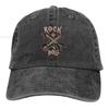 Rock N Roll Multicolor Hat Peaked Women's Cap Guitar Lovers Personalized Visor Protection Hats