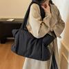 New Winter Women Shoulder Bag Large Capacity Tote Handle Bag Casual Pure Color Comfortable and Versatile Texture Bags for Travel