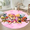 Paw Patrol Round Floor Mat Design for Entryway Dining Room Living Rooms Foyer Antislip Round Carpet Decorate Offices Gift for Festivals