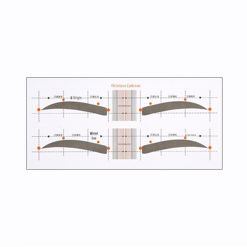 

Набор инструментов для укладки бровей: Карточки и наклейки с прямыми бровями Flirtatious Eyebrows