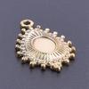 6pcs/Lot Evil Eye Heart Star Cross Vintage Pendant With Drilling Holes Stainless Steel Charms For Jewelry Making Bulk Blank Bail