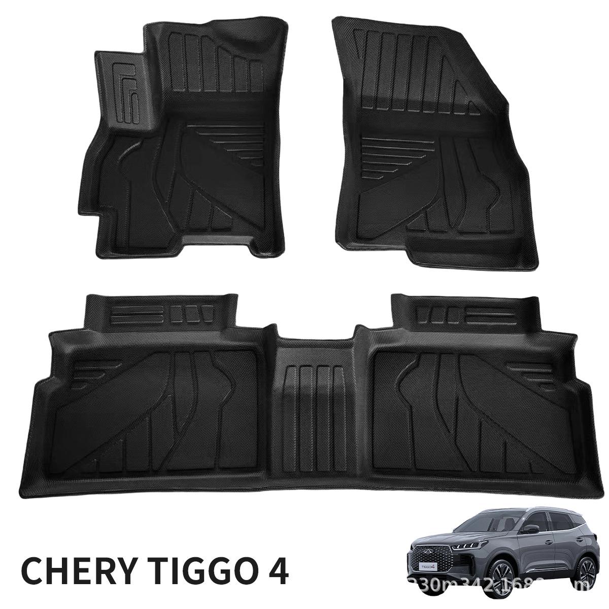 3D водонепроницаемые коврики в багажник и на пол из TPE для CHERY TIGGO 4 2024 LHD Contact Service for Shipping