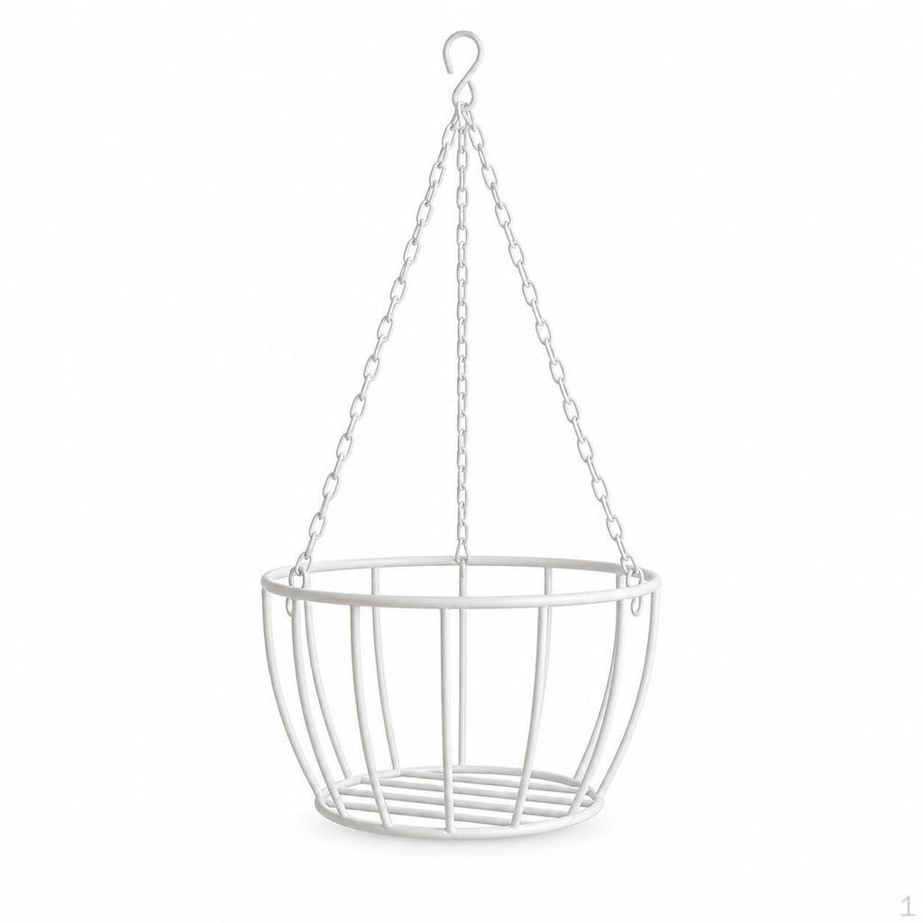 Iron Art Hanging Planter Basket for Indoor Plants