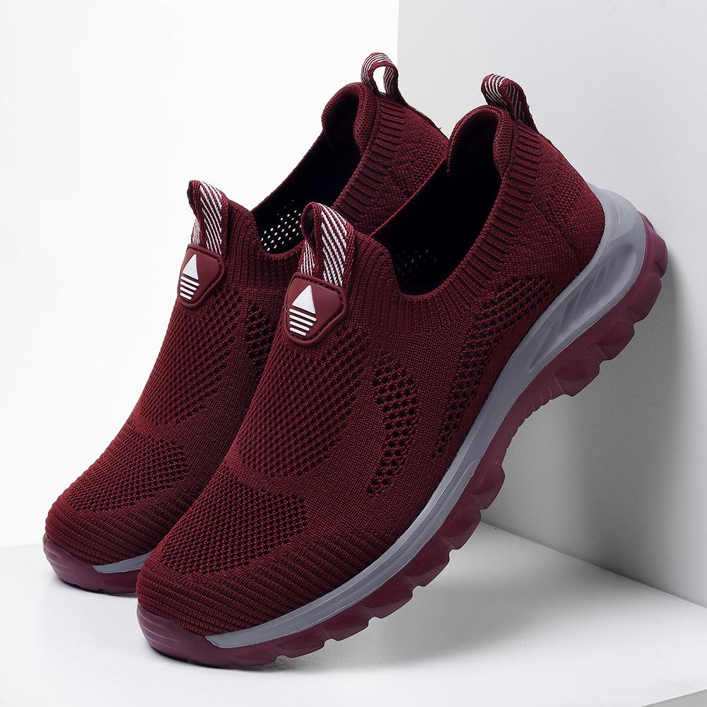 

Женские дышащие легкие нескользящие кроссовки для ходьбы для среднего и пожилого возраста, летние виды спорта на открытом воздухе, мягкая подошва A113 37