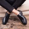 Fashion Men's Formal Leather Shoes Fashionable Minimalist Lace Up Style Outdoor Leisure Business Party Walking Men's Wedding Shoes