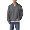 Men's Loose Zipper Long Sleeved Corduroy Casual Sweatshirt