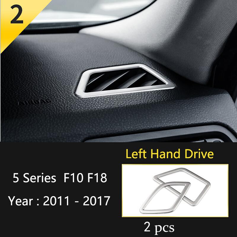 Car Styling Console Multimedia AC CD Panel Decoration Frame Cover Trim Strip Sticker For BMW 5 Series F10 Interior Accessories