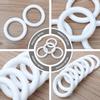 24Pcs Round Craft Wreath Rings Foam Donut Shape for DIY Holiday Crafts Christmas Decoration Wreath Making Accessories