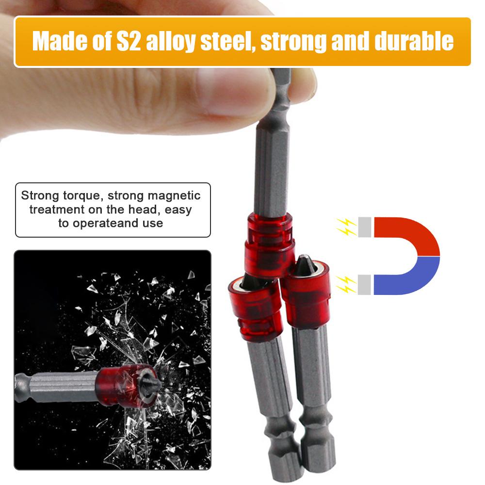 1-3pcs Hex Screwdriver Bit Magnetic Screwdriver Holder Ring Woodworking Positioning Bit Batch Head For Electric Screwdriver Kit