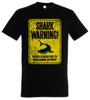Shark Warning Sign II Men's T-Shirt Great White Shark Surfer Surfing Diver Diver