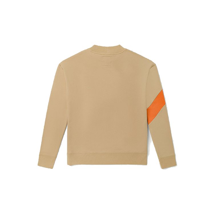 Vans Logo Print Casual Sport Pullover Hoodie Unisex Tops Khaki VN0A54NC7UE