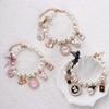 Pink Sweet Rhinestone Dog Chain Princess Pearl Necklace Cat Jewelry Pet  Collars Bow Collar
