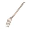 TOMSHOO Titanium Tableware Dinner Frok Cutlery Flatware for Home Outdoor Camping
