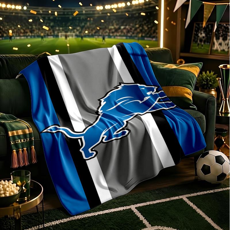 Detroit Team Spirit Blanket Lightweight Flannel Bedding Blanket Perfect for Travel, Camping, Living Rooms, Offices, Sofas, Fan Christmas gift