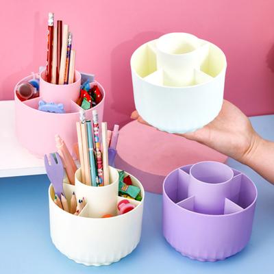 1/2 Pezzi Organizer da Scrivania Rotante a 360 Gradi Robusto Portapenne per Desktop