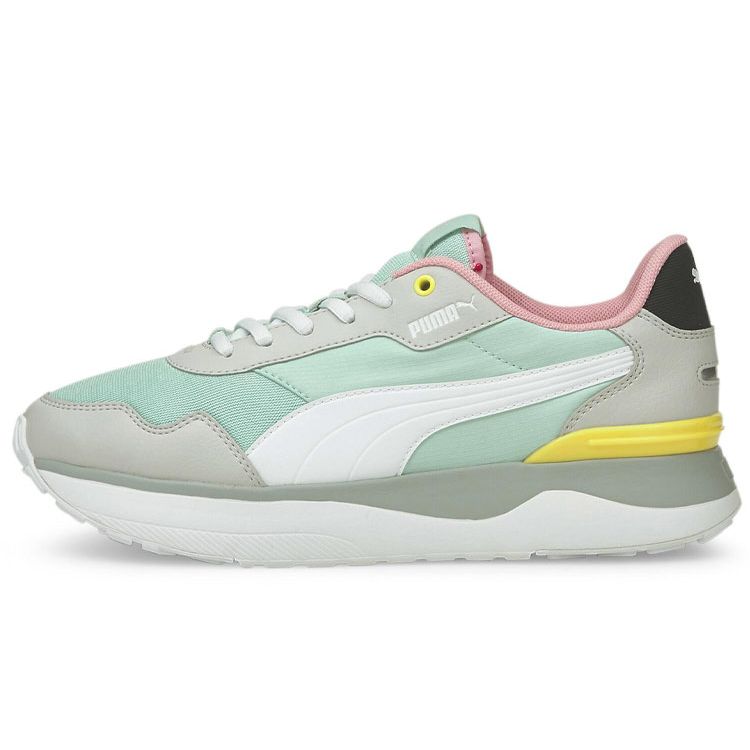 Puma R78 Voyage Cool Versatile Shock Absorbing Durable Low Top Lifestyle Casual Shoes Women Sneaker Gray Green Pink 380729-04