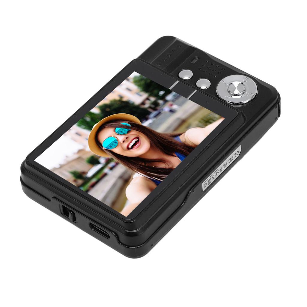 4K Digital Camera 48MP HD 2.7 Inch Screen 8X Zoom Autofocus Auto Beauty Anti Shake Travel Camera with Fill Light for Teens Kids