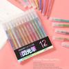 12 Farben Textmarker Stift Set Niedliche Glitzer Farbe Gel Stift Malen Schreiben Werkzeug Für Mädchen Kinder Geschenke DIY Schule Kunst Schreibwaren