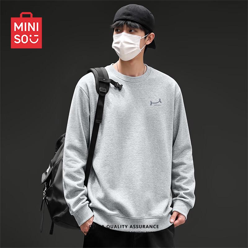 MINISO Men's American Trendy Crewneck Sweatshirt