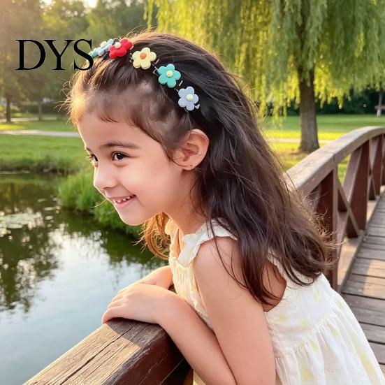 Gevlochten Hoofdband met Mini Clips Cartoon voor Meisjes, Schattige Haarband Haaraccessoire Stijlvol Dagelijks Gebruik Styling, Decoratieve Bloem/Fruit/Strik/Hart/Konijn