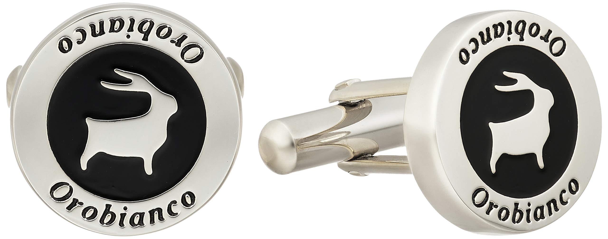 Orobianco Мужские запонки ORC246A Серебристый, Япония, 14 x 14 x 20 мм (Свободный размер)