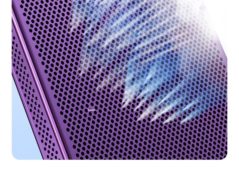 Electroplated Heat Dissipation Phone Case for iPhone 14 Pro Max and 13 with Lens Protection (16 Grid)