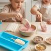 Cake Molds Set with 12-Hole Acrylic Stand, Paper Sticks, Wooden Sticks and Twist Ties, Cellphone Bags for Dessert Display, Preps, Serving and Party
