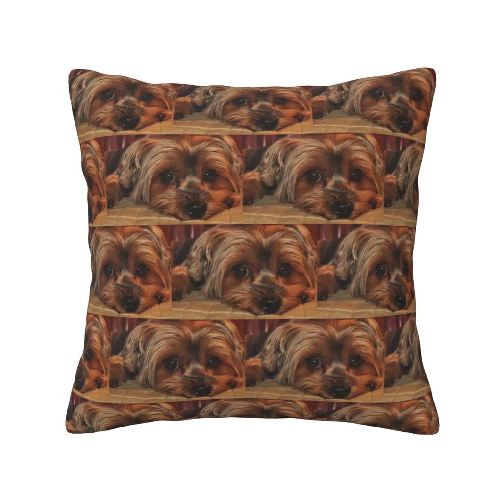 Yorkshire Terrier Yorkie Dog Square Pillowcase Pillow Cover Cushion Decor Comfort Throw Pillow for Home Bedroom