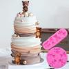 3 Pieces Bear Silicone Mold Valentine’s Day Fondant Mold Cute Bear Chocolate Fondant Mold for Chocolate Candy Gum Paste Crafting Polymer Clay Cake