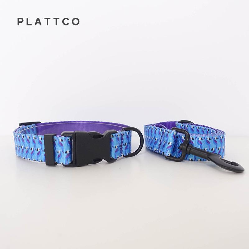 PLATTCO Animal Pattern Dog Collar & Leash - PDC315 XS