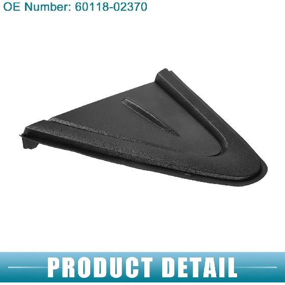 Front Left Door Mirror Corner mudguard Triangle Cover Trim No.60118-02370 Rearview Triangle Trim Panel for Toyota Corolla 2019-2021 Plastic Black