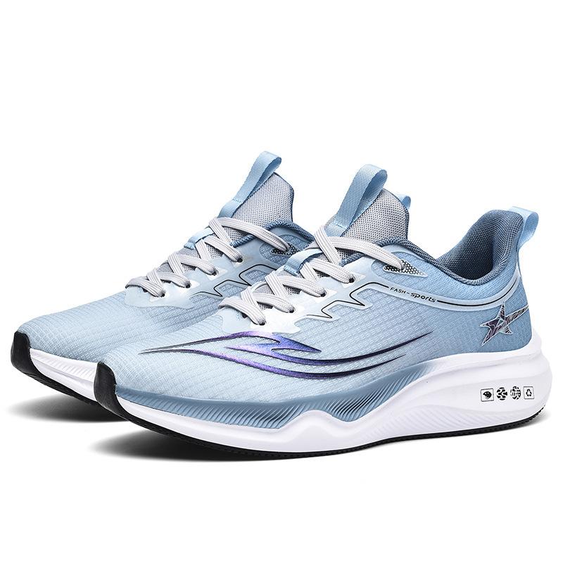 Large size sports and leisure shoes men's shoes carbon board running shoes summer breathable mesh light non-slip men