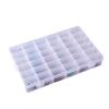 36-Compartment Transparent Plastic Organizer for Jewelry, Tools, DIY, Rubber Bands, Fish Hooks